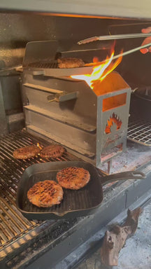 Blackwell Grillplade BBQ / Bagplade Gussejern ø 30 cm - uden non-stick belægning 2-sidet