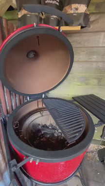 Cookinglife Grill Halve Maan Rooster Gietijzer - Velegnet til 46 cm Kamadoer