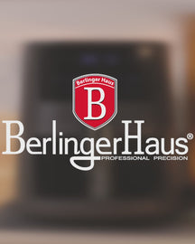 BerlingerHaus Airfryer XXXL Mat Antraciet - med Kijkvenster - 8 Liter - 1650W