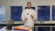 Cookinglife Skærebræt HACCP Hvid 45 x 30 cm - til mejeri & brød