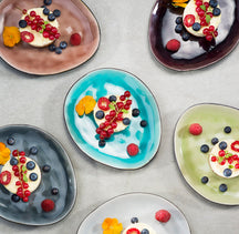 Cosy & Trendy Dessertborden / Tapasborden Streetfood 22.5 x 10 cm - 10 Stuks