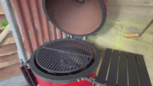 Keij Kamado Rooster Large - Emaljeret Gussejern - ø 46,5 cm - til 21 tommer Kamadoer - Universel