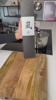 Yaxell Vleesmes Zen 18 cm - 37 laags rustfrit damask stål - canvas Micarta håndtag