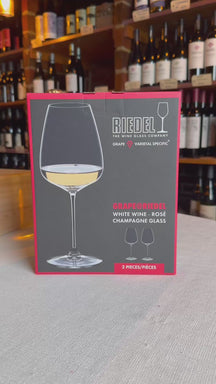 Riedel Witte Wijnglazen Grape@Riedel - Hvidvin / Rosé / Champagne / Spritz - 550 ml - 2 Stykker