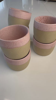 Costa Nova Koffiekopjes Arenito Mauve Rose 200 ml - 6 stuks