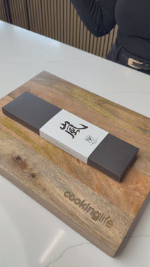 Yaxell Officemes Zen 12 cm - 37 lag rustfrit damask stål - canvas Micarta håndtag