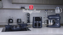 BerlingerHaus Pannenset Mat Blauw 11-Delig - Kookpan ø 20, 24, 28 cm, Koekenpan ø 24, 28 cm & Steelpan ø 16 cm - Geschikt voor alle warmtebronnen