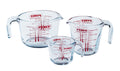 Pyrex Glas Målebæger Sæt Iconics' 3-Delt - 250 ml, 500 ml & 1 Liter