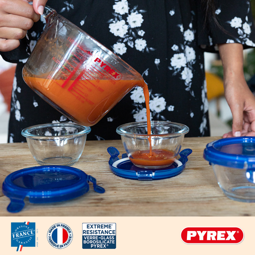 Pyrex Glas Målebæger Sæt Iconics' 3-Delt - 250 ml, 500 ml & 1 Liter