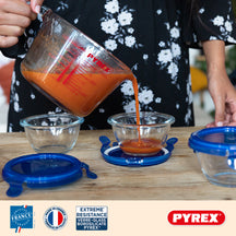 Pyrex Glas Målebæger Sæt Iconics' 3-Delt - 250 ml, 500 ml & 1 Liter