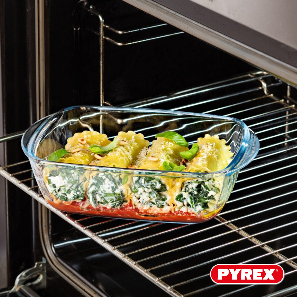 Pyrex Glas Ovnfast fad med låg Cook & Heat 1 Liter - 3 Stykker