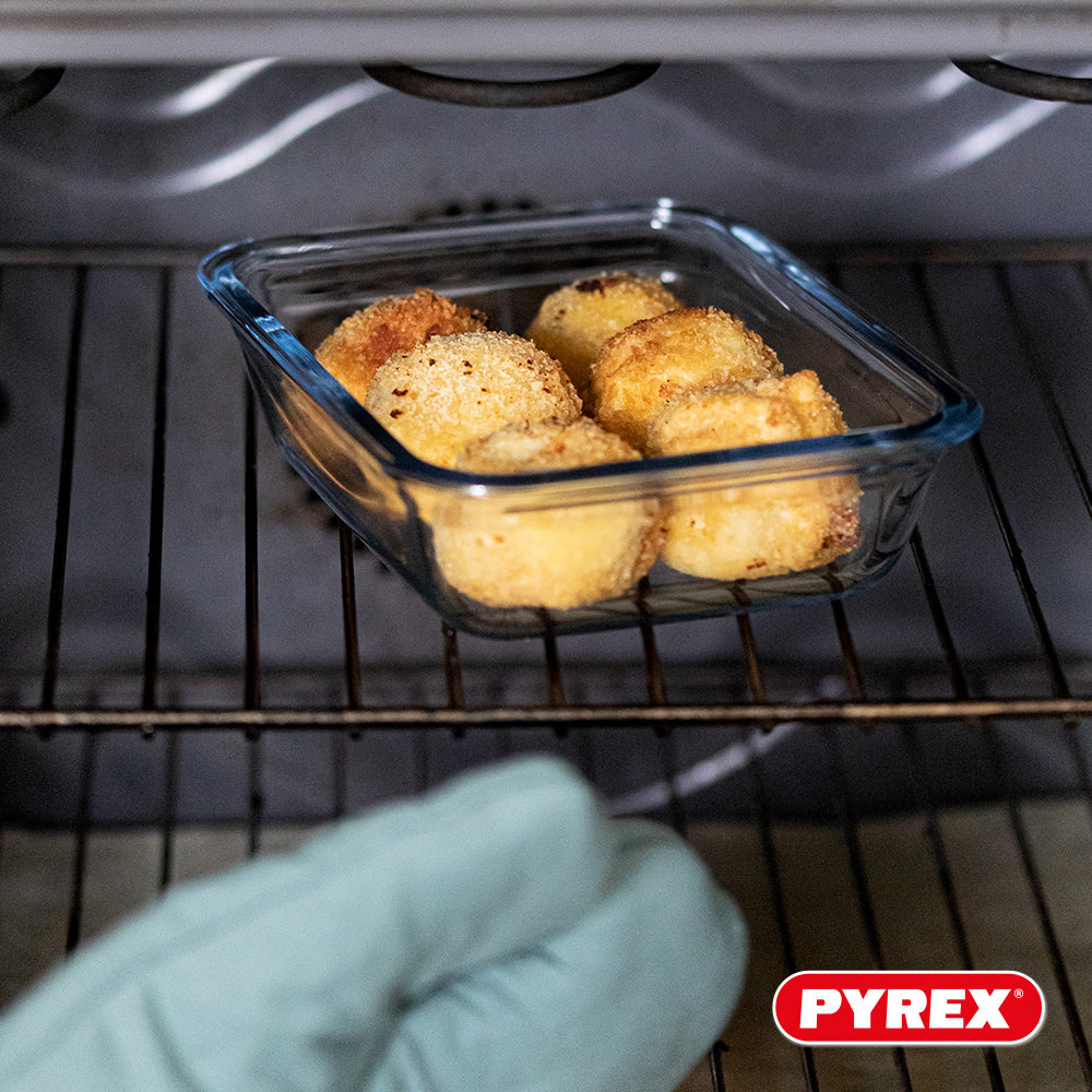 Pyrex Glas Opbevaringsskåle / Ovnfade med låg Cook & Go 7-delt