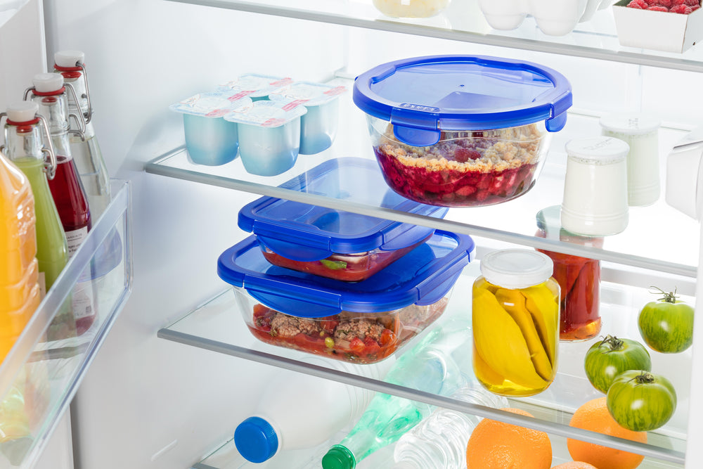 Pyrex Glas Opbevaringsskåle / Ovnfade med låg Cook & Go 7-delt