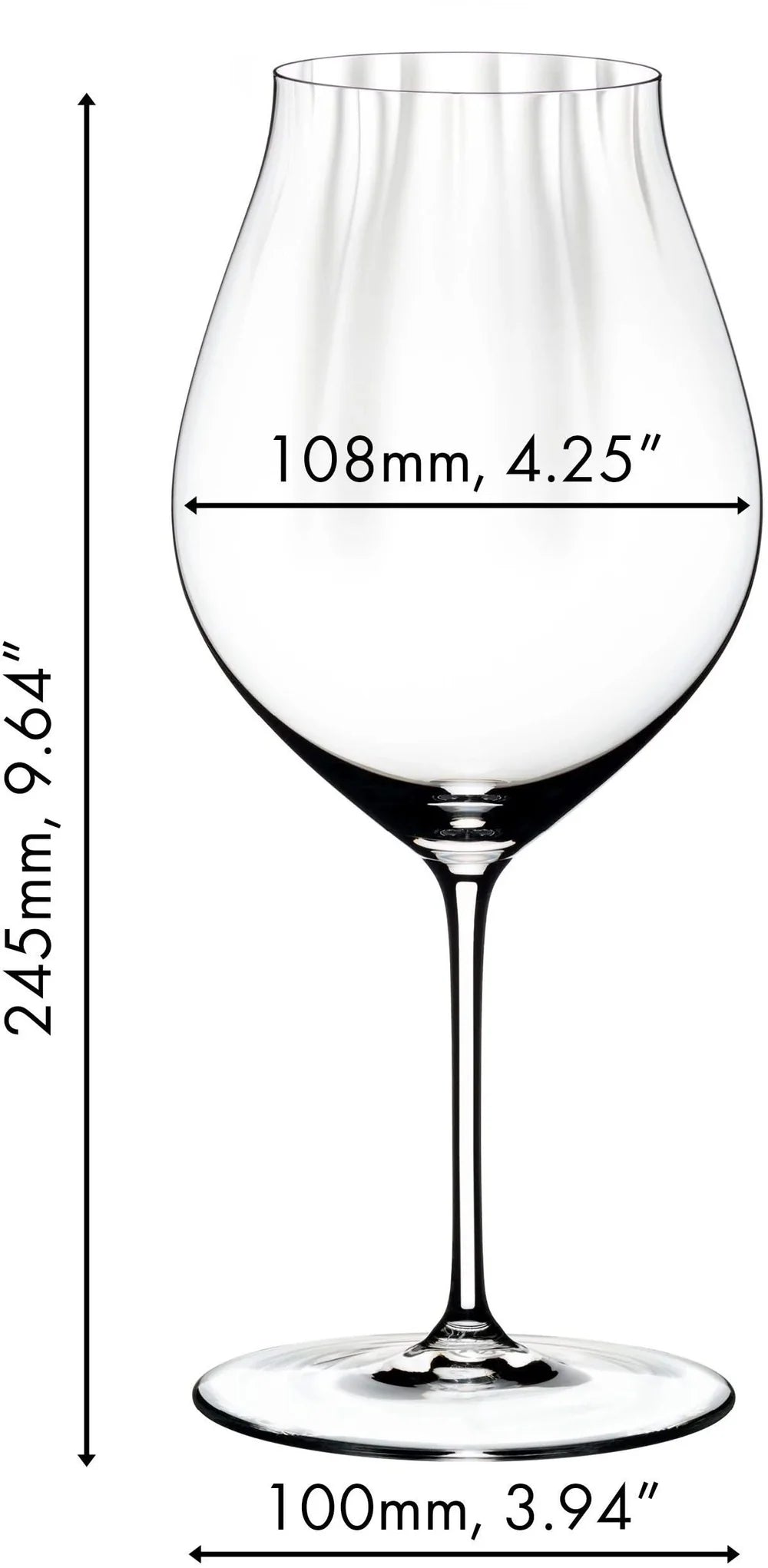 Riedel Wijnglazenset - Røde Wijnglas - Performance - Pinot noir - 830 ml - 4 Stykker