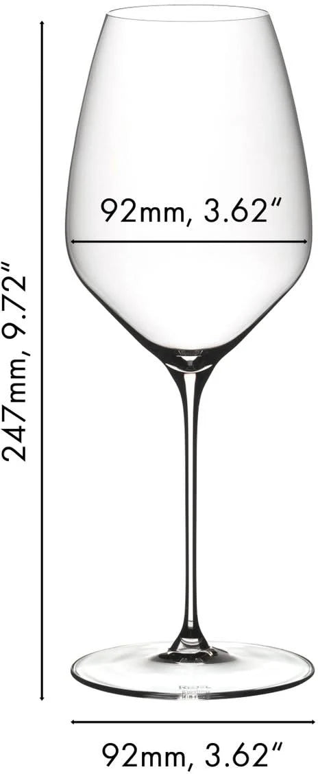 Riedel Wijnglazenset - Hvide Wijnglas - Veloce - Riesling - 570 ml - 4 Stk.