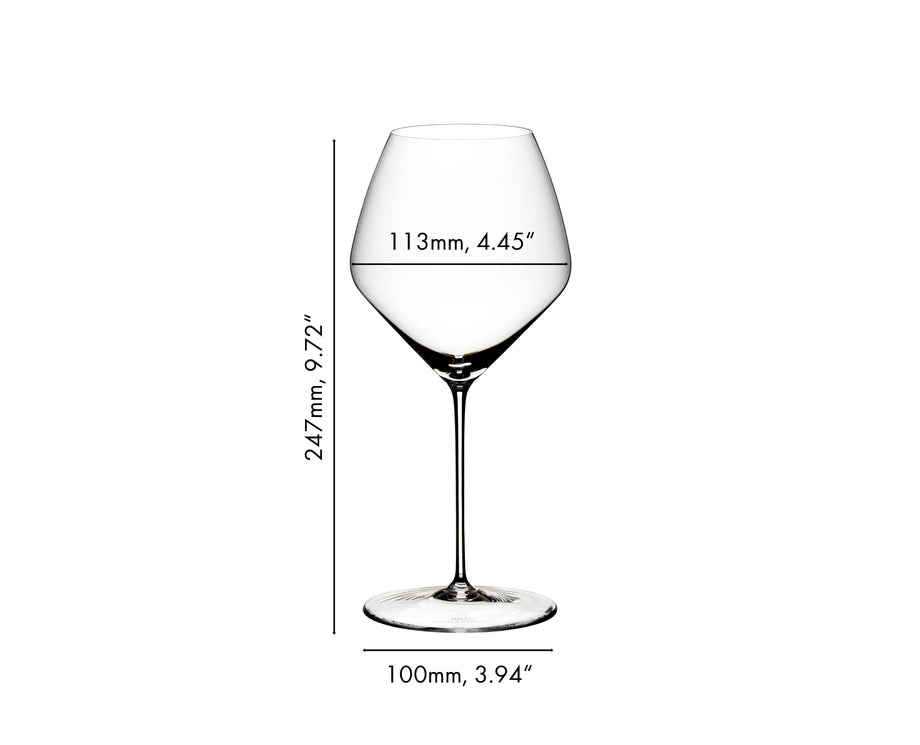 Riedel Vinglas Sæt - Røde Vinglas - Veloce - Pinot noir / Nebbiolo - 763 ml - 4 Stykker