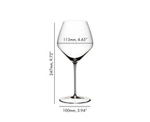 Riedel Vinglas Sæt - Røde Vinglas - Veloce - Pinot noir / Nebbiolo - 763 ml - 4 Stykker