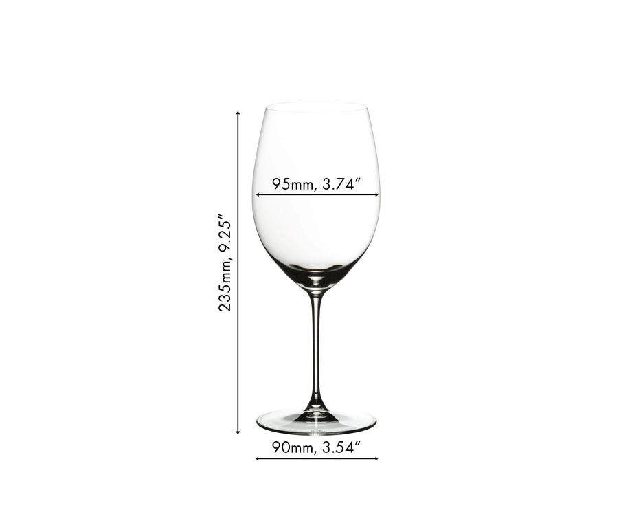 Riedel Wijnglazenset - Røde Wijnglas - Veritas - Cabernet / Merlot - 709 ml - 4 Styk