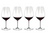 Riedel Wijnglazenset - Røde Wijnglas - Performance - Cabernet / Merlot - 834 ml - 4 Stykker