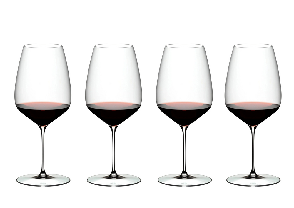 Riedel Wijnglazenset - Røde Wijnglas - Veloce - Cabernet Sauvignon / Merlot - 829 ml -  4 Stykker