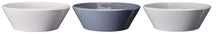 Cookinglife Saladeskåle Siaki - Hvid / Blå / Grå ø 25 cm - Porcelæn - 3 stk.