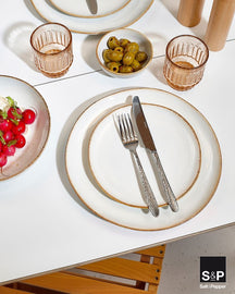 Salt & Pepper Dinerborden Artisan Hvid ø 28 cm - 4 Stykker
