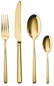 Sambonet Bestekset Linear - Guld - 24 dele / 6 personer