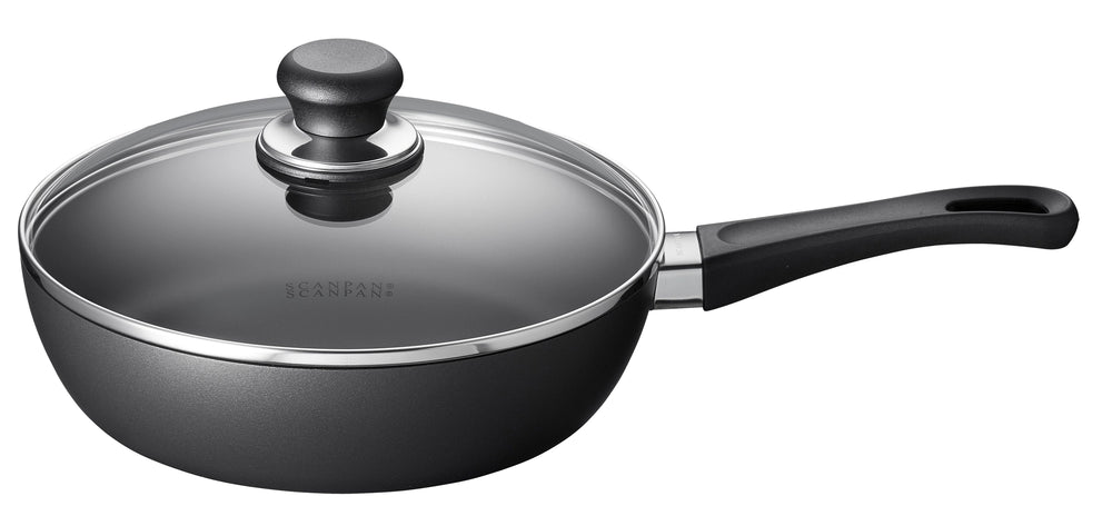 SCANPAN Stegepande / Sauterpande med låg Classic Induction ø 24cm / 2 liter - egnet til alle varmekilder - standard non-stick belægning