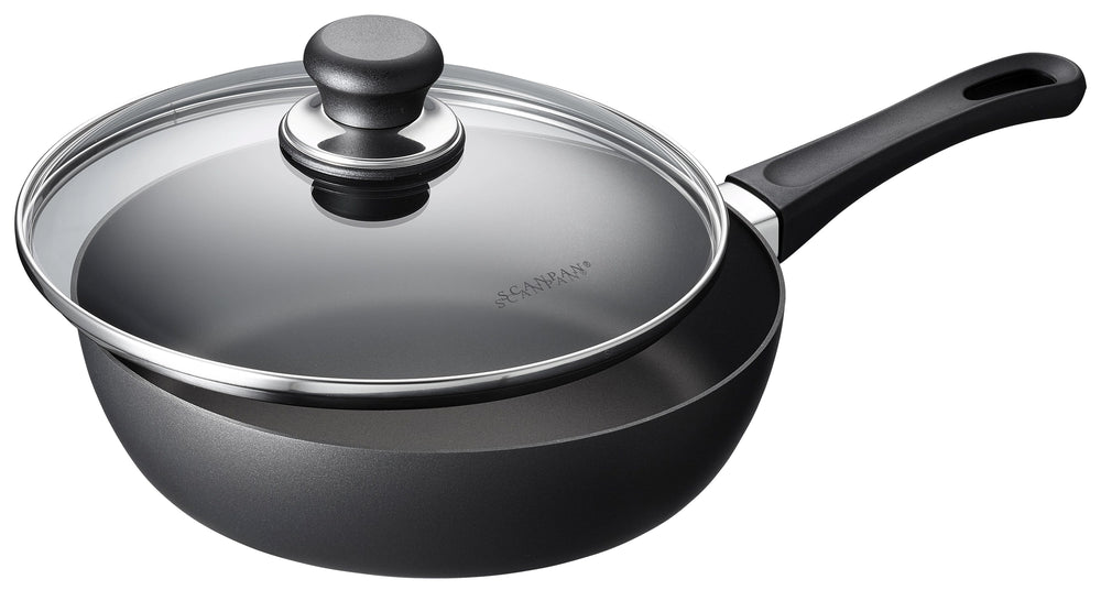 SCANPAN Stegepande / Sauterpande med låg Classic Induction ø 24cm / 2 liter - egnet til alle varmekilder - standard non-stick belægning