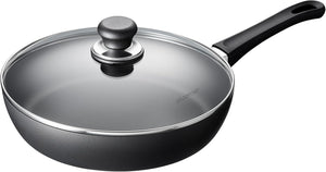 SCANPAN Hapjespan / Sauteerpan med deksel Classic Induction ø 28cm / 3 liter - egnet til alle varmekilder - standard non-stick belægning