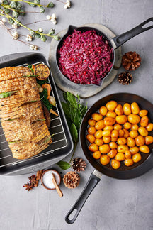 SCANPAN Hapjespan / Sauteerpan med deksel Classic Induction ø 28cm / 3 liter - egnet til alle varmekilder - standard non-stick belægning