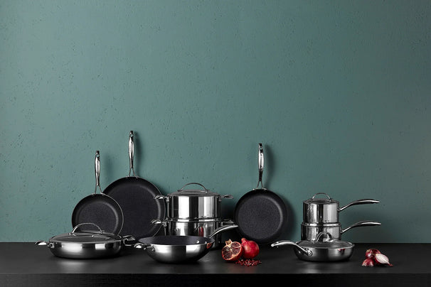 SCANPAN Stegepande HaptIQ ø 24 cm - egnet til alle varmekilder - standard non-stick belægning