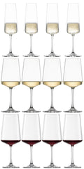 Schott Zwiesel Wijnglazenset MioVino 12-delige - Røde wijnglas, Hvide wijnglas og Champagneglas