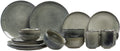 Salt & Pepper Serviesset Meridian - Grøn/Blå 16-delig / 4 personer - 4 middagstallerkener, 4 morgenmadstallerkener, 4 skåle og 4 kopper