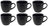 Studio Tavola Koffiekopjes Black Tie 200 ml - 6 stuks