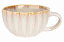 Cosy & Trendy Cappuccino Kop med Øre Astera Pearl Beige - ø 12 cm / 450 ml - 4 Styk