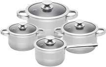 Sola Pannenset Furore 4-Delig RVS Kookpan ø 16, 18, 20 cm & Steelpan ø 16 cm - egnet til alle varmekilder