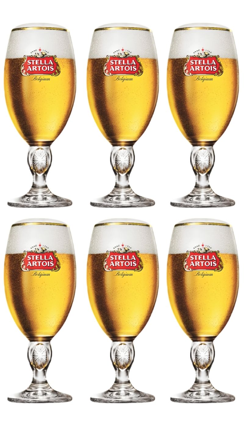 Stella Artois Ølglas - Chalice - 250 ml - 6 stk.