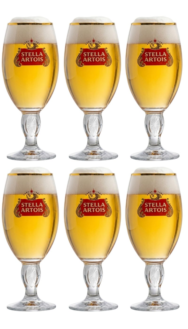 Stella Artois Ølglas - Chalice - 330 ml - 6 stk.