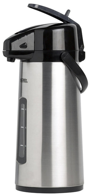 Thermos Thermoskan med Pomp & Vindue - Pompkan - Isolerkan - 2.2 Liter
