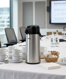 Thermos Thermoskan med Pomp - Pompkan - Isoleerkan - 2.2 Liter
