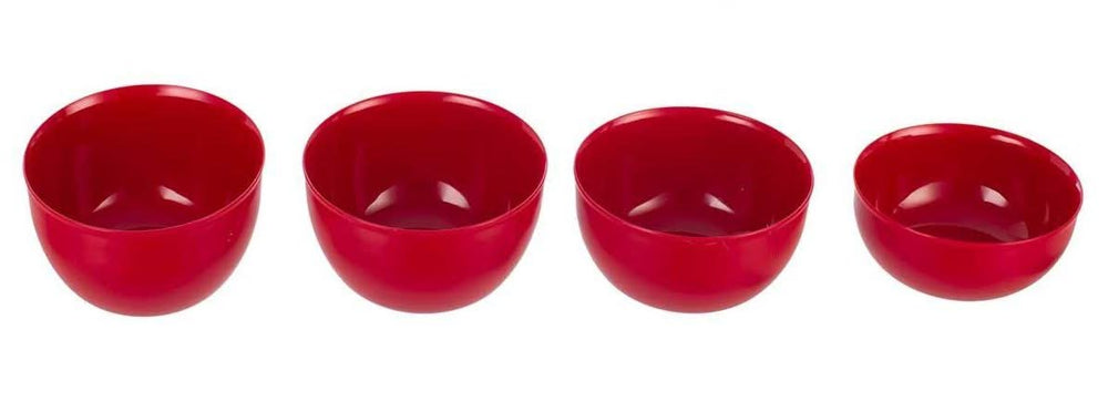 KitchenAid Opbevaringsbokse / Skåle Core Kejserød - med låg - 4 Styk