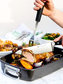MasterClass Braadslede med rooster - 40 x 28 cm - standard anti-stick belægning