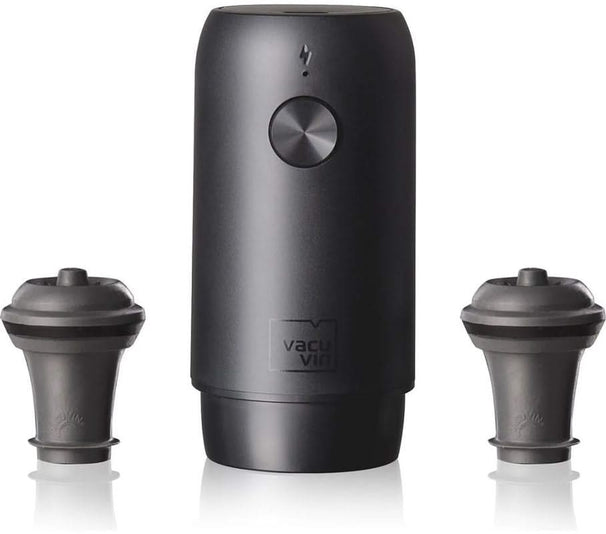 Vacu Vin Elektriske Wine Saver Vacuumpumpe + 2 Propper