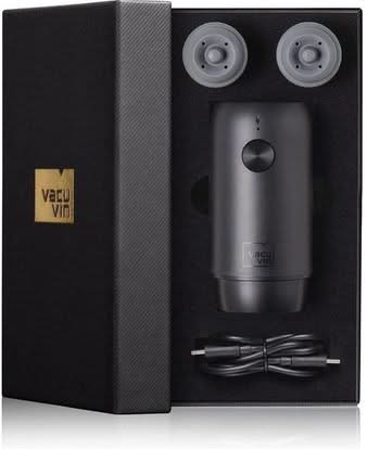 Vacu Vin Elektriske Wine Saver Vacuumpumpe + 2 Propper