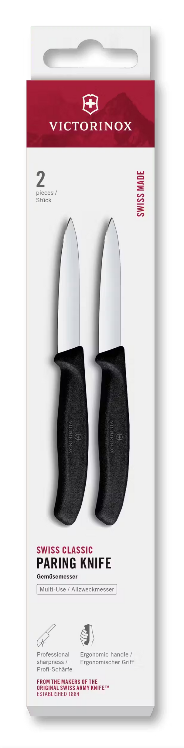 Victorinox Skæremesser Swiss Classic Sort - 8 cm - 2 stk.