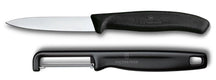 Victorinox Skæremessensæt Swiss Classic Sort 2-delt - Skæremester & Lige Skræller