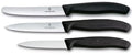 Victorinox Skæremessæt Swiss Classic Sort 3-delt - Tomatkniv, Kokkekniv & Skæremaskine