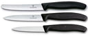 Victorinox Skæremessæt Swiss Classic Sort 3-delt - Tomatkniv, Kokkekniv & Skæremaskine