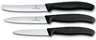 Victorinox Skæremessæt Swiss Classic Sort 3-delt - Tomatkniv, Kokkekniv & Skæremaskine